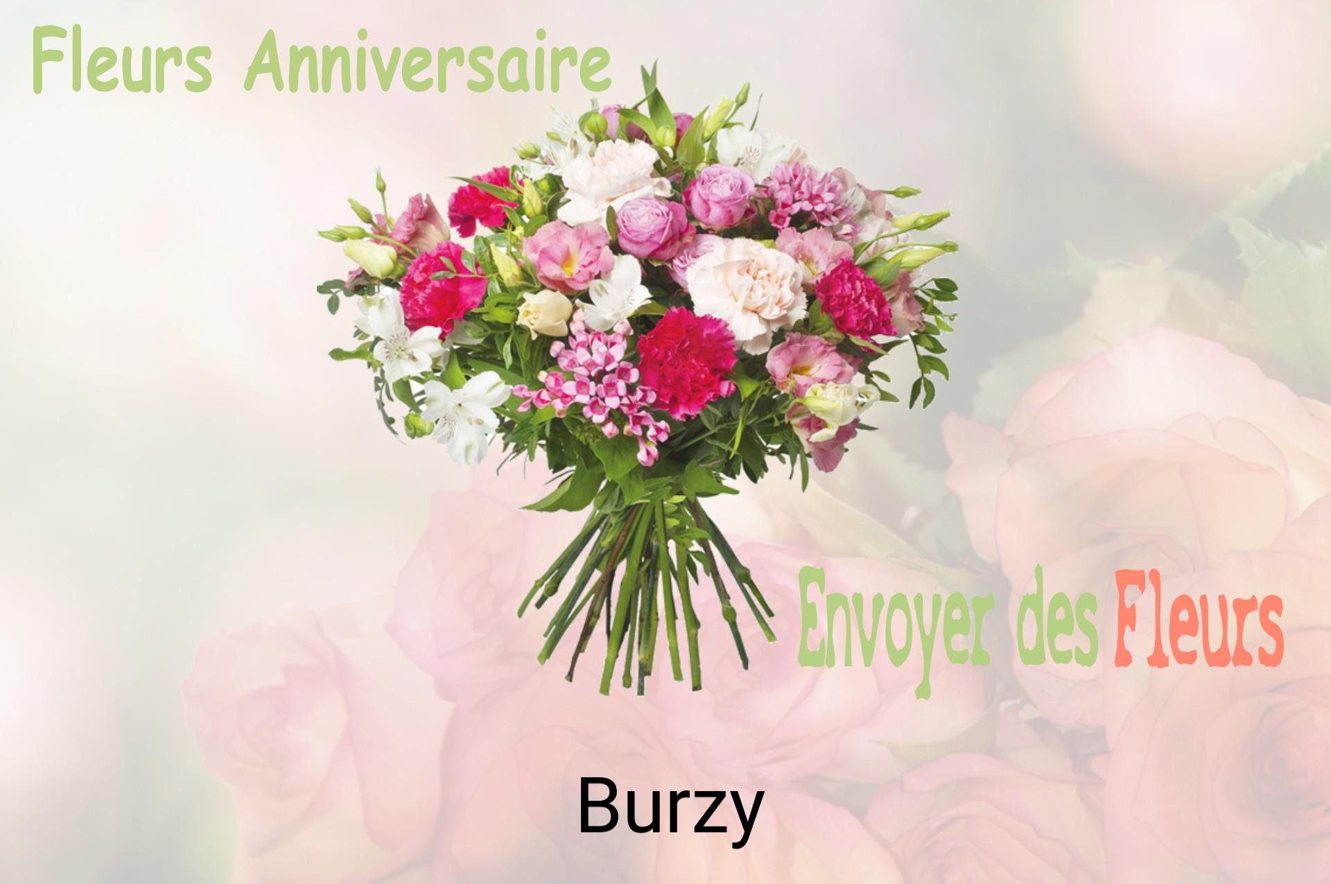 Bouquet de fleurs d’anniversaire livré à Burzy